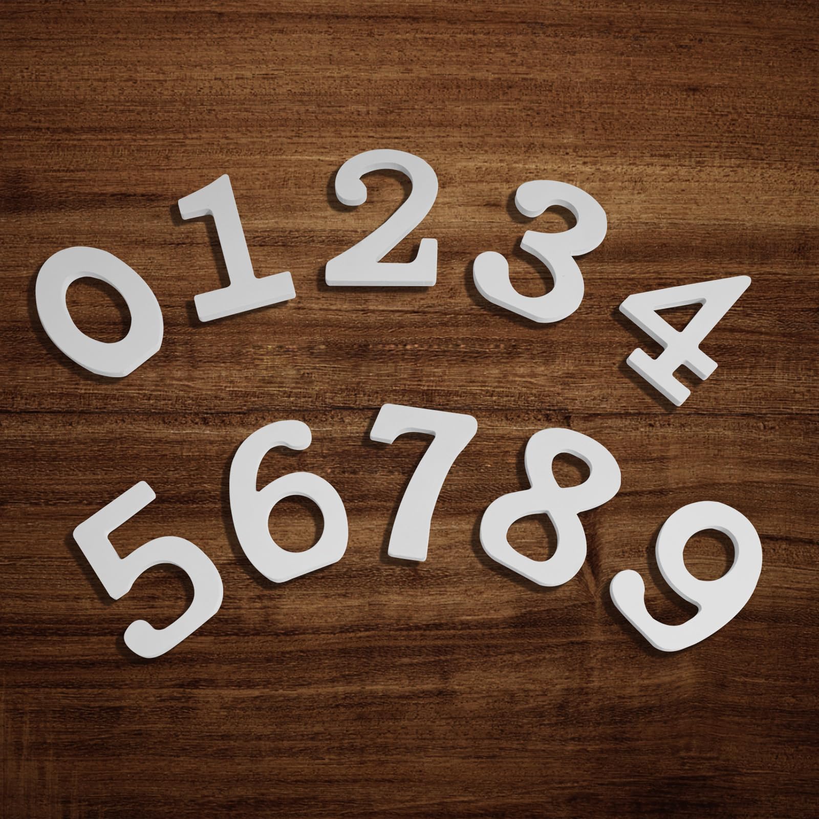 10 numeri in legno bianco da 0 a 9, 10 cm, numeri in legno non finiti per artigianato, decorazione da parete, bar, casa, feste, matrimoni