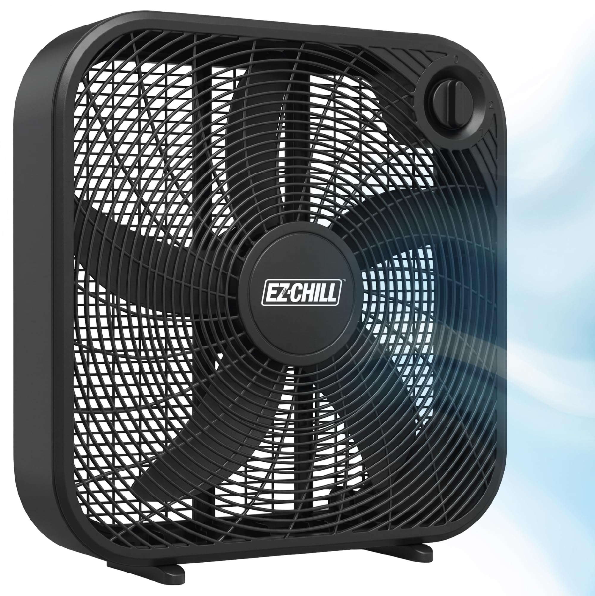 EZ-CHILL 20 Inch Box Fan Black