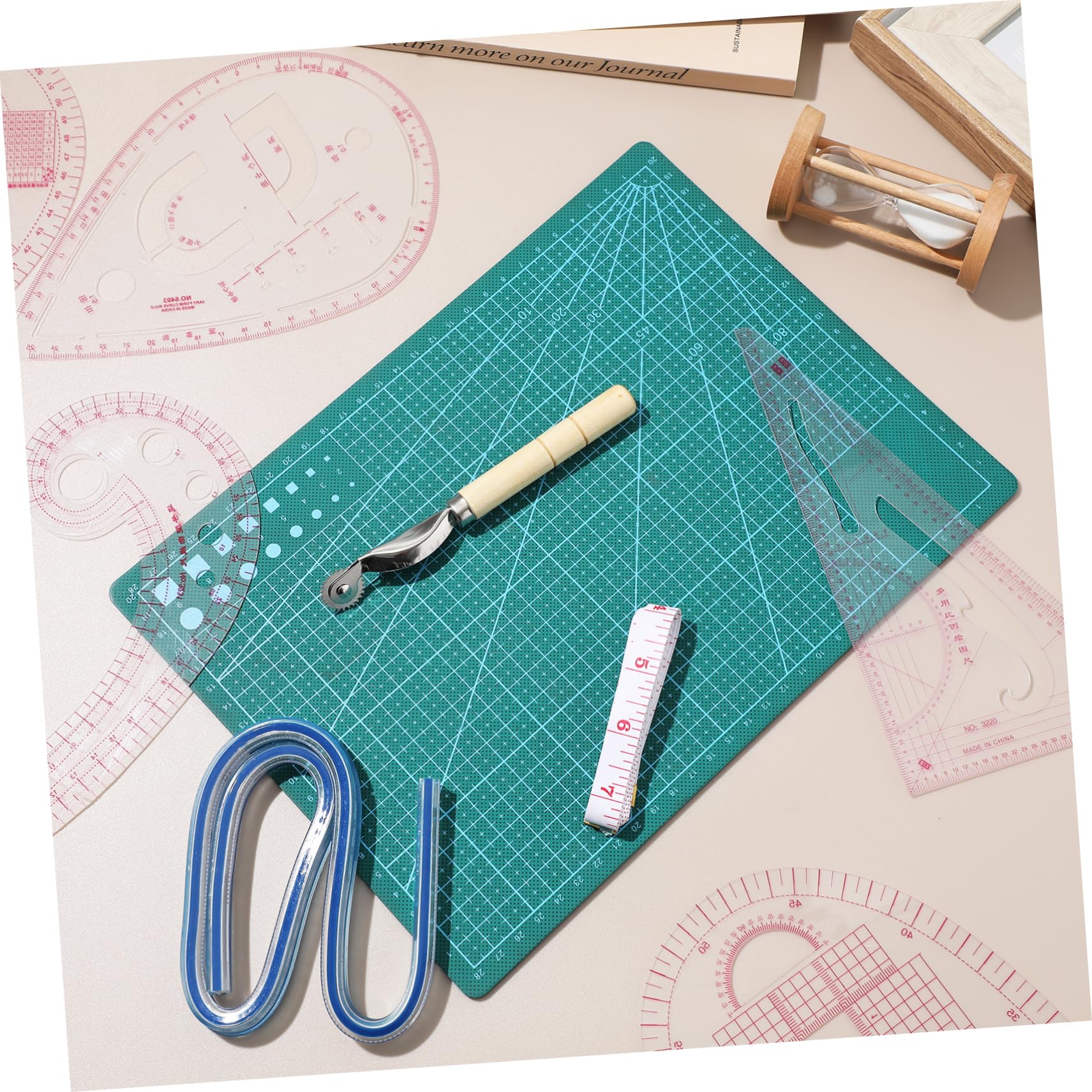 Juego de Reglas de Costura Curva Francesa para Patronaje y Tela | Plástico Flexible, 12 Piezas, Uso en Corte y Diy, para Diseñadores de Moda y Principiantes