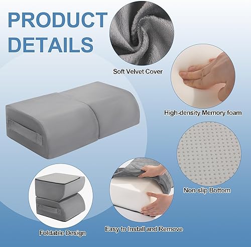 Miniatura 3 de HOMBYS Almohada plegable BBL para después de la cirugía, almohada brasileña de gran tamaño con asa de transporte, almohada de dormir BBL para