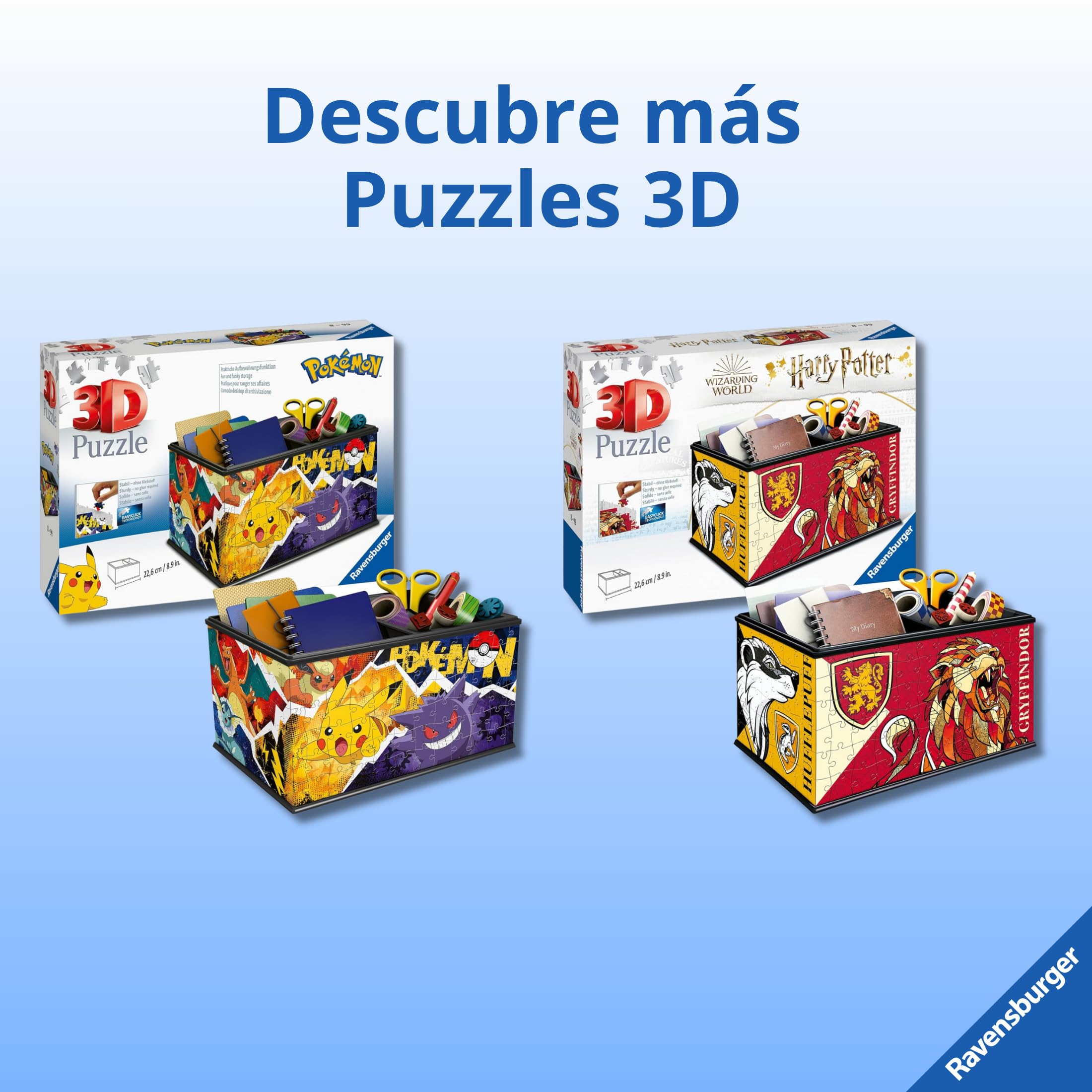 Ravensburger - Puzzle 3D Caja Minecraft 216 Piezas, +8 años | Puzzle 3D Caja Minecraft de 216 piezas, maqueta para montar para niños +8 años, ideal como idea de regalo.