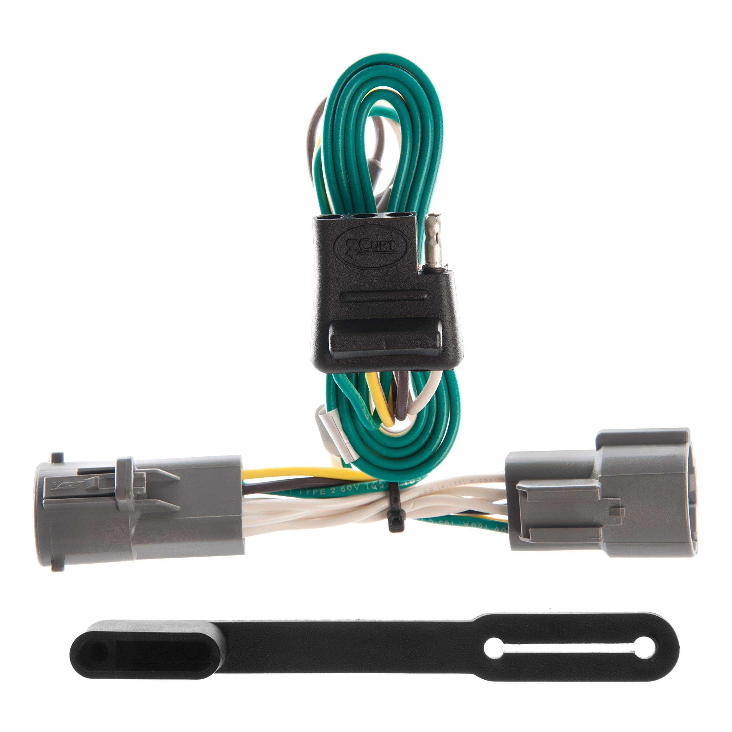 CURT 55316 Vehicle-Side Custom 4-Pin Trailer Wiring Harness for Ford F-Series