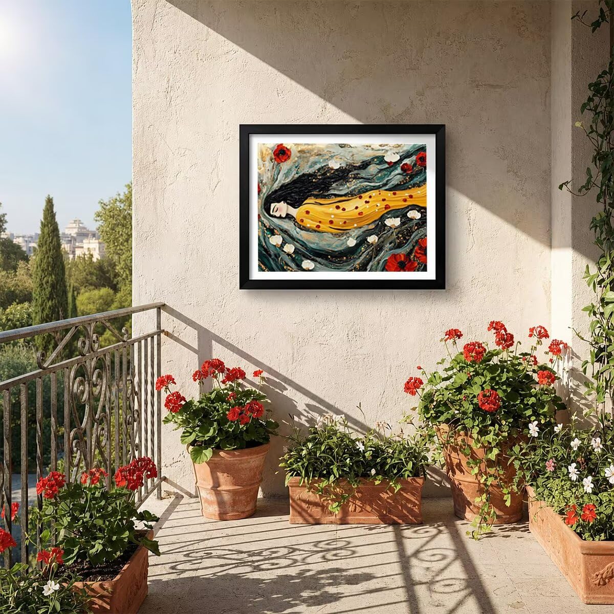 Dziewczynka 5D Diamond painting Full Drill prezent 95 x 70 cm L-6723
