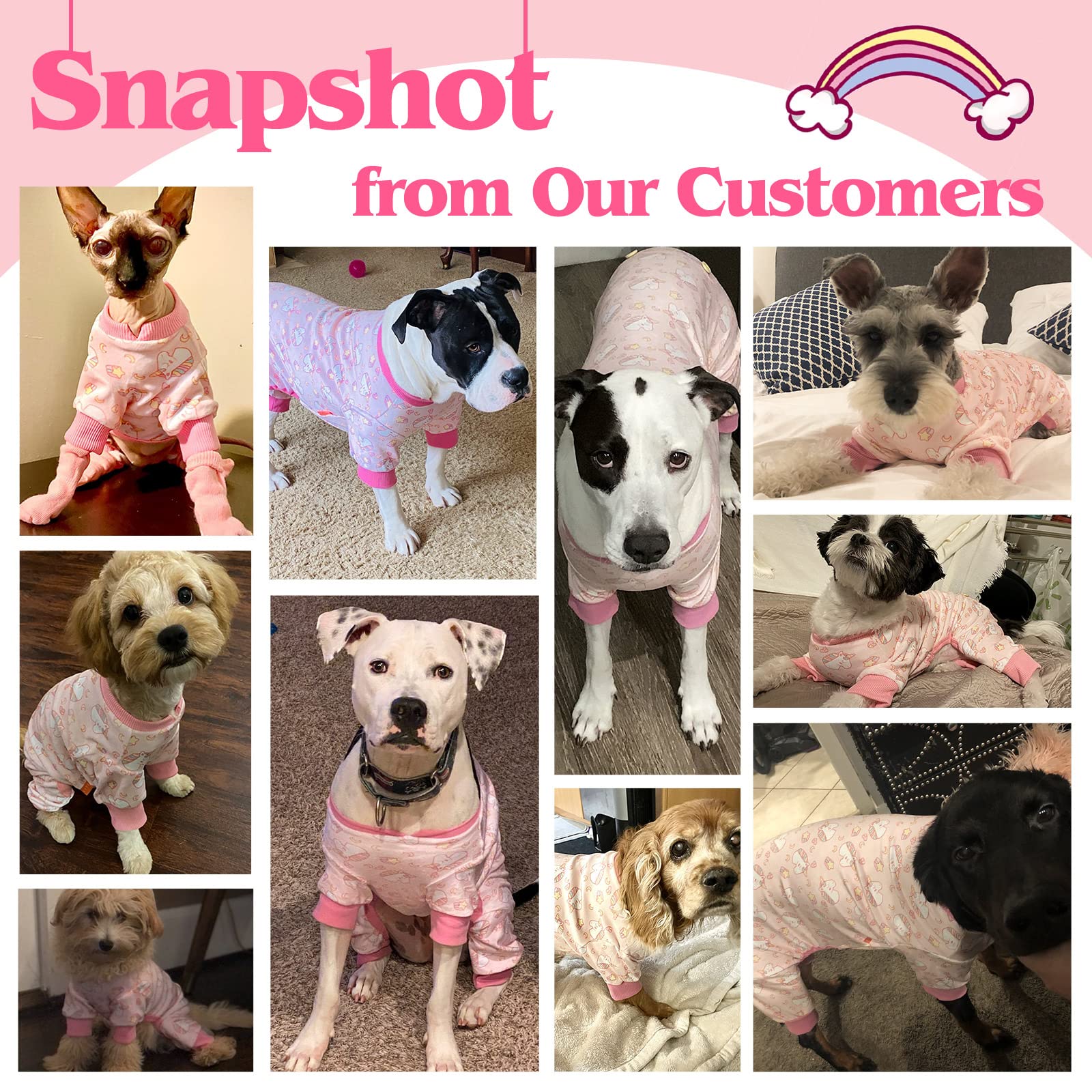 Material Stretchable Dog Pajamas Onesie