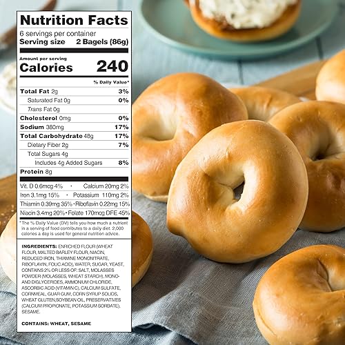 Miniatura 5 de Toufayan - Mini bagels lisos  Vegano  Kosher (paquete de 2, 24 mini bagels en total)