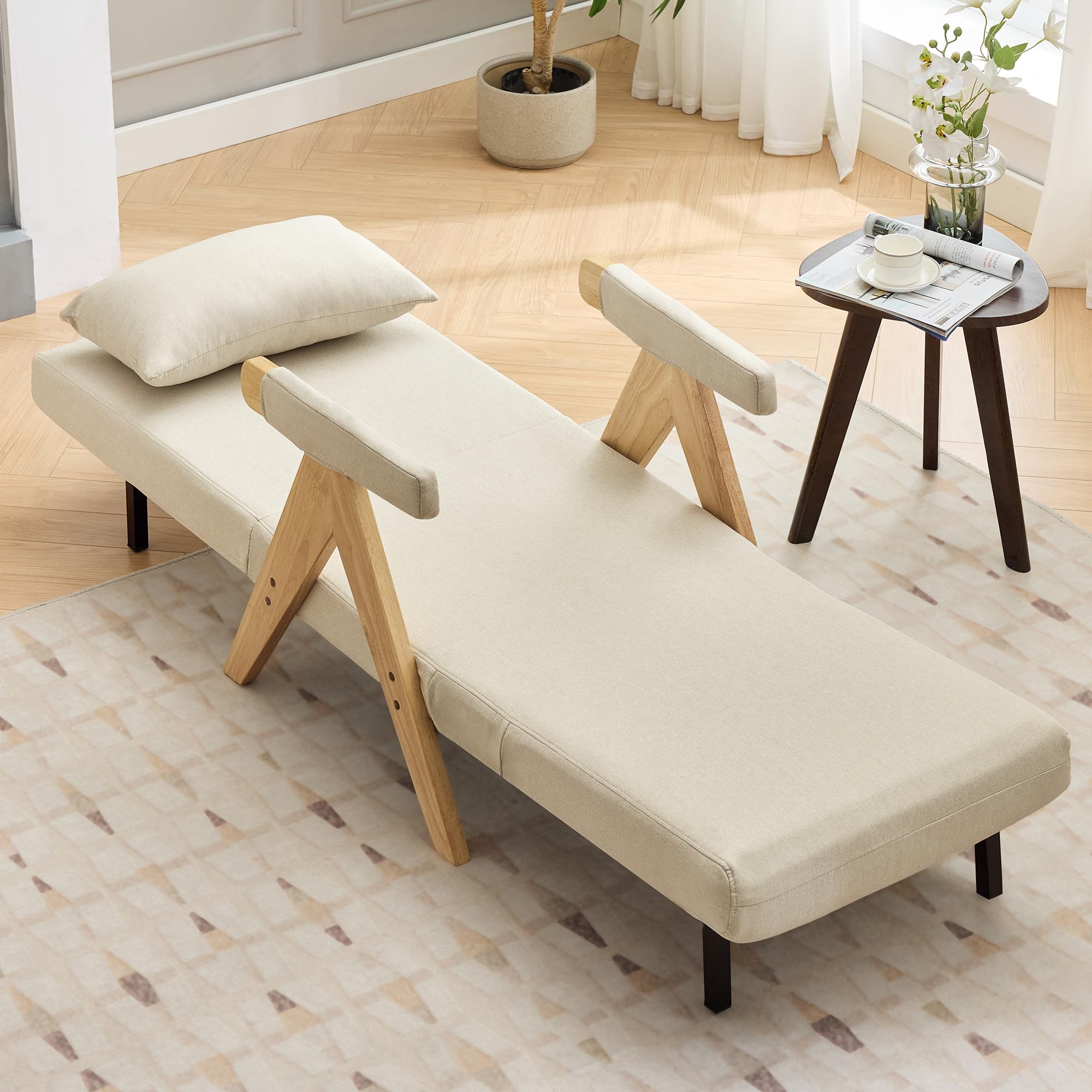 Design moderno: poltrona 3 in 1 con funzione di sonno, divano letto trasformabile, poltrona pieghevole imbottita, seduta imbottita, poltrona lounge, letto singolo (B)