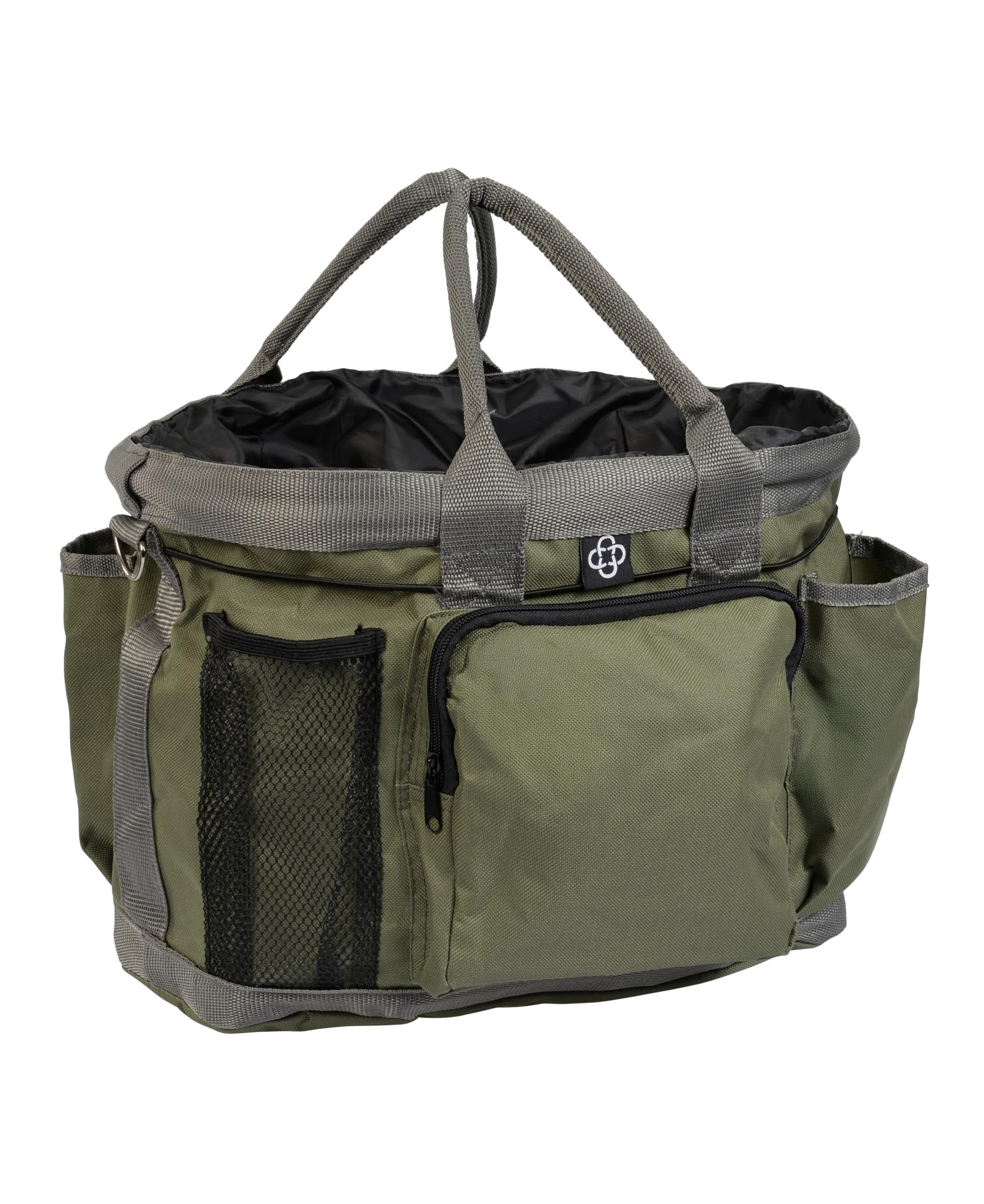 4Horses Putztasche Cabalo für Pferdepflege, geräumige Stalldeko Tasche mit Fächern für Bürsten und Zubehör, ideal für Stall und Turnier