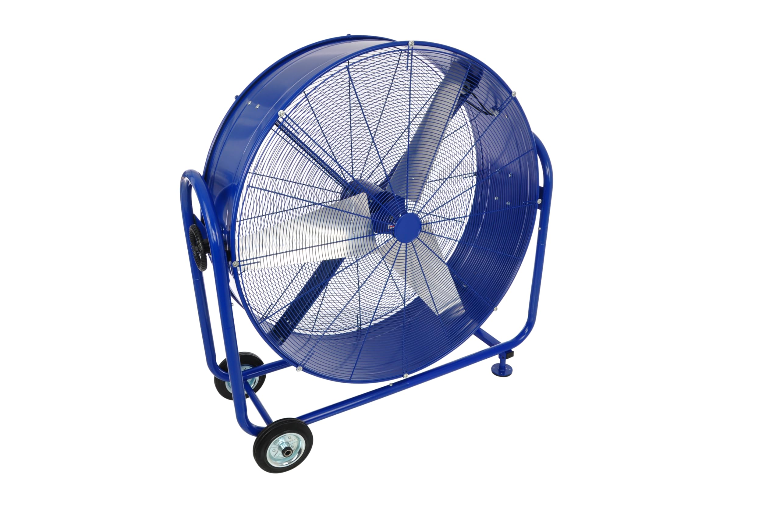 Aktobis Trommelgebläse, Industrieventilator WDH-TG105L mit 13.000 m3/h (Ø 105 cm), Spritzwassergeschützt (IP24) - blau