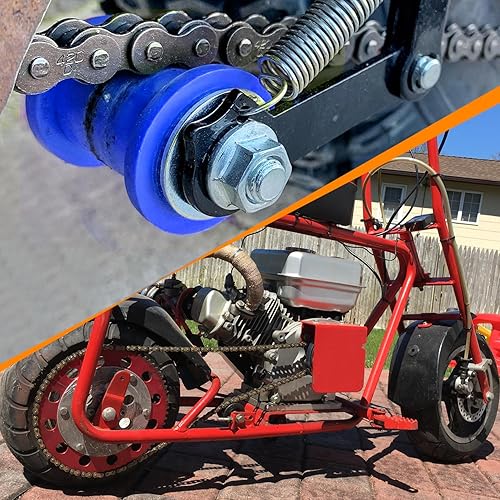 Miniatura 4 de Guía de rueda tensor de rodillo de cadena de 0.315 in, 0.31 pulgadas, 0.394 in, 0.39 pulgadas, para Baja DB30 Doodlebug Dirt Bug Mini Bike 110cc