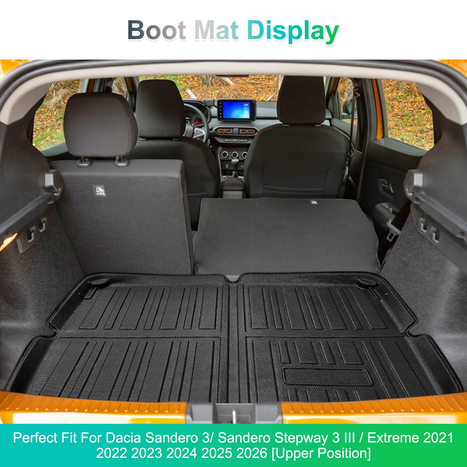 Tappetini Per Nissan Rogue 2021-2024 (S/SV/SL/Platinum) – Set Completo 4 Pezzi + Schienale – TPE Antiodore E Anti Tappeto Cofano