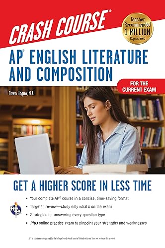 AP® English Literature &amp; Composition Crash Course, Book + Online : Get a Higher Score in Less Time (Advanced Placement (AP) Crash Course