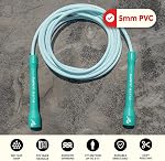 Elite Jumps Core 5mm, PVC Adjustable Skipping Rope | Durable 5mm PVC speed rope. Unbreakable handles. For fitness, boxing and kids. Adjustable, all ages.