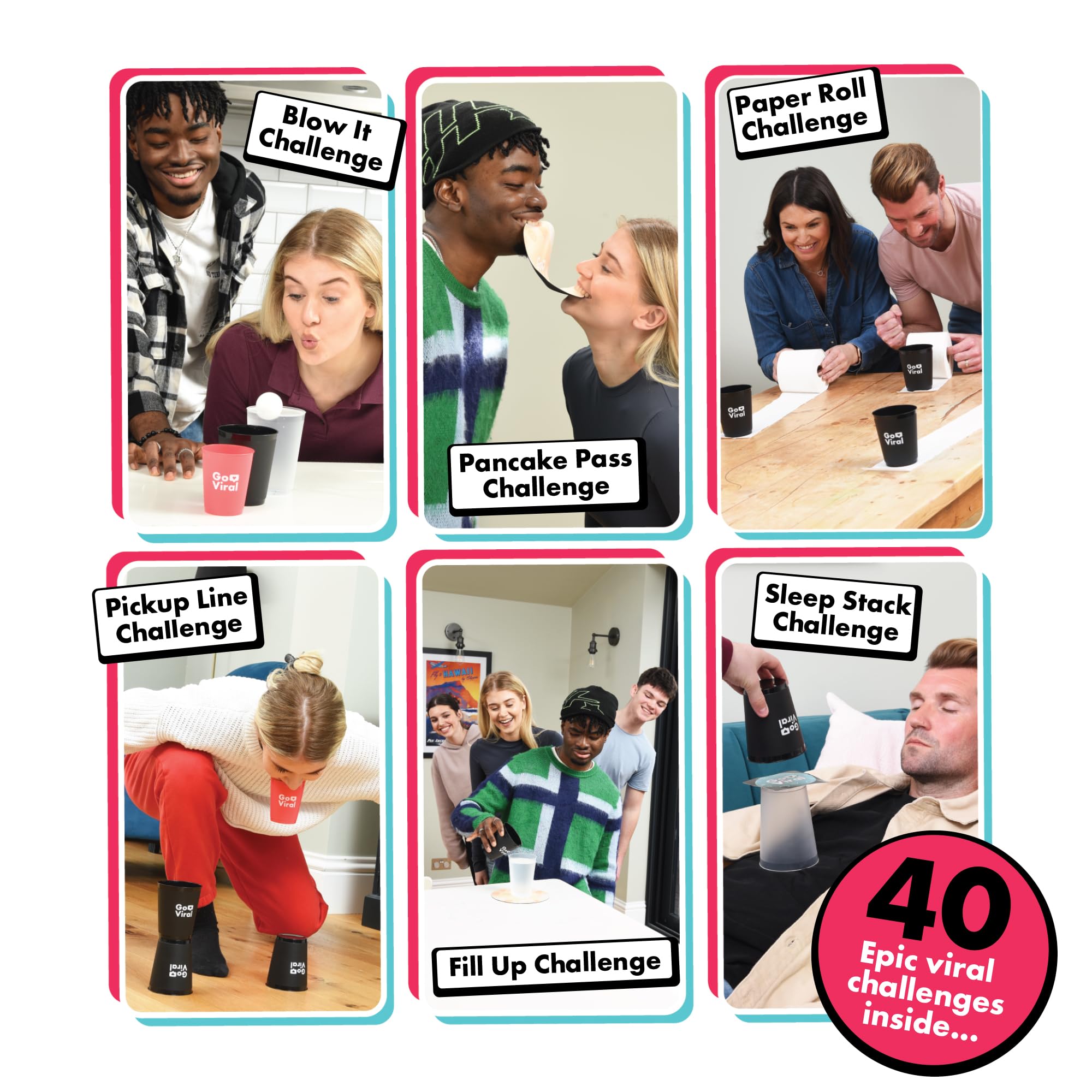 IDEAL Go Viral: The Social Media Party Game with 40 epic challenges - Image 3