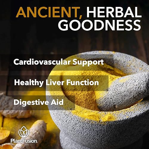 Miniatura 5 de PlantFusion - Mezcla de bebida de cúrcuma y jengibre, nutrición fermentada de alimentos integrales, suplemento de hierbas en polvo con curcuminoides