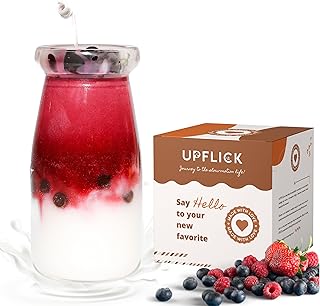 Strawberry Milkshake Boba Candle Birthday Gift for Mom, Soy Wax Cake Scented for Home Decor Candle Unique Fun Bubble Tea Food Shaped Candles Best Friend Gifts
