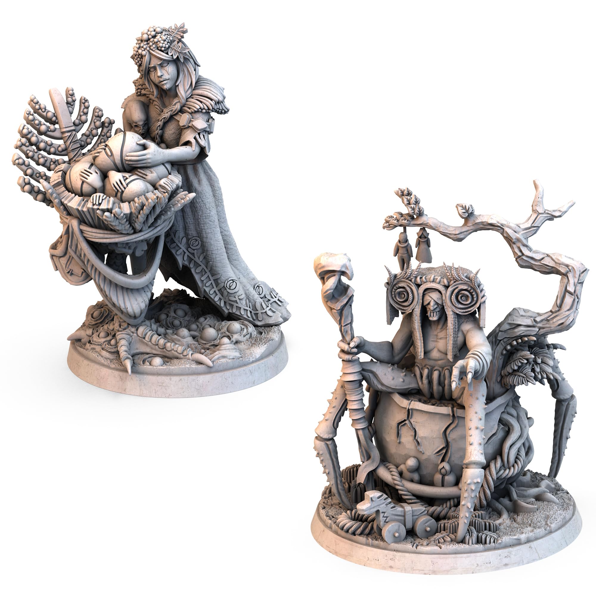 Graal contaminato: Kings of Ruin Wyrd Encounters - Espansione del gioco da tavolo - Migliora la tua immersione con i modelli di guardiani in plastica! Età 14+, 1-4 giocatori, 2-3 ore di gioco,