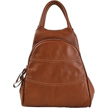 Gianni Conti Fine Italian Leather Medium Shoulder Rucksack Backpack 584849 Tan