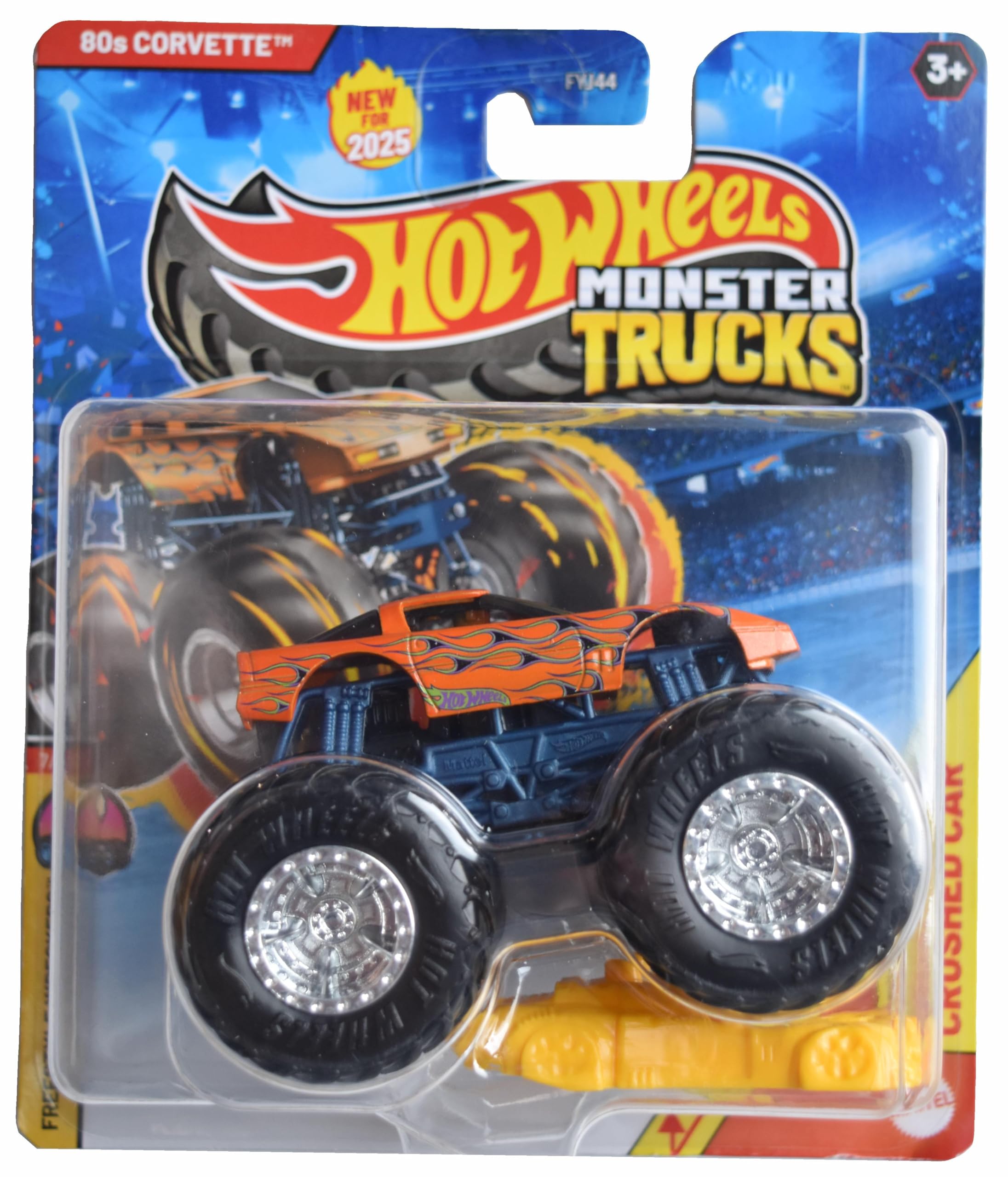 Amazon.com: Hot Wheels Monster Trucks 80s Corvette, Freestyle