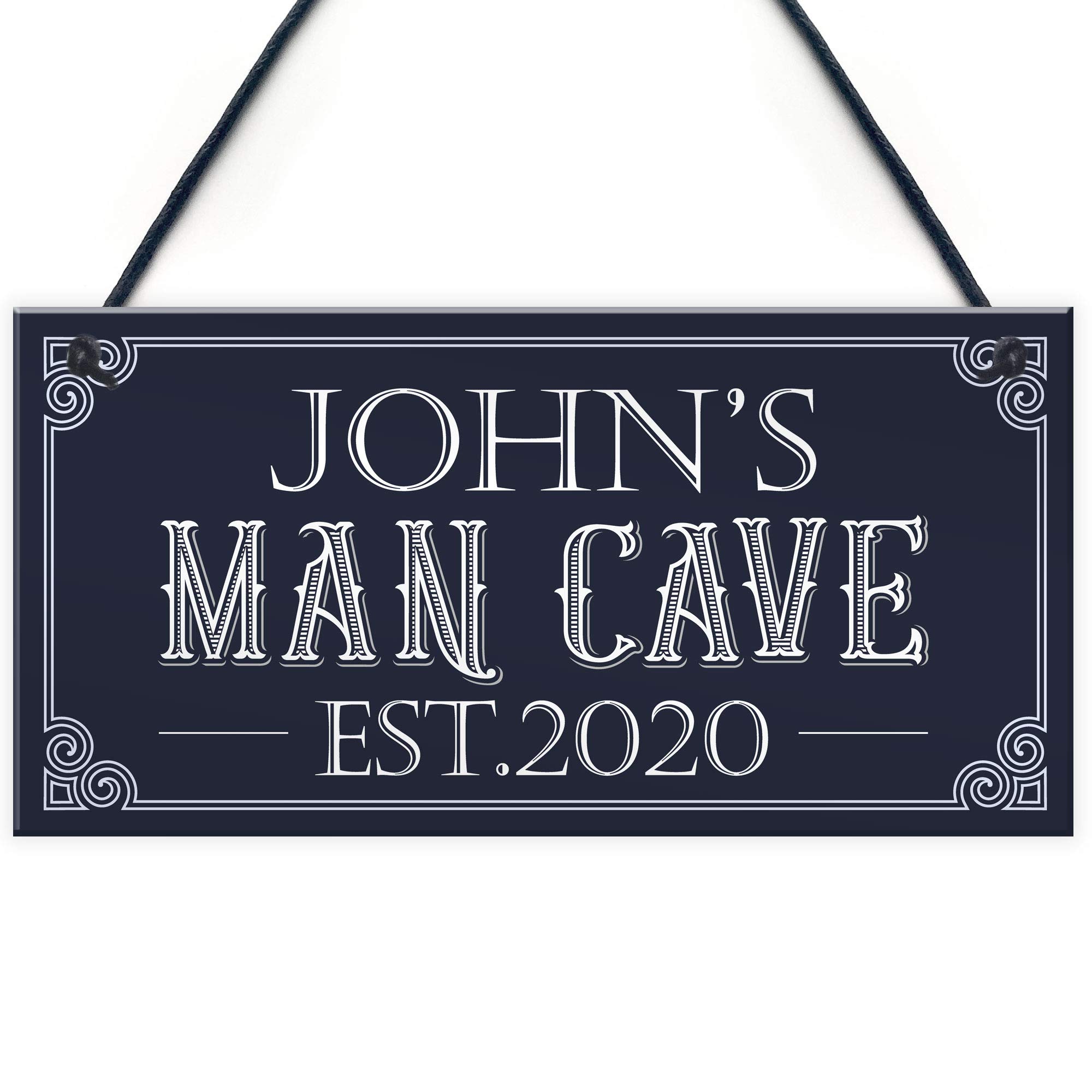 Red Ocean Personalised Retro Man Cave Signs Novelty Gifts For Him Beer Alcohol Man Cave Gifts