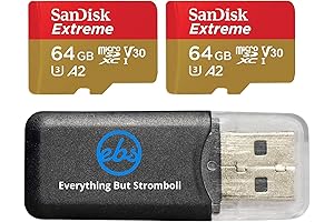 SanDisk 64GB Extreme microSD Card 2- Pack with Card Reader