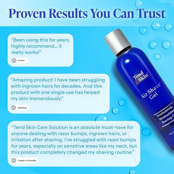 Tend Skin Air Shave Gel Advanced Hydrating & Moisturizing Formula, 8 Oz