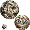 USA 250th Anniversary Coin 1776-2026 3D America 250 Merchandise for Patriotic Celebration 4th of July Independence Day Gifts for Veterans & History Lover