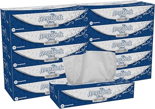 Georgia-Pacific 4836014 - Pañuelos faciales, hojas de 7.4 x 8.8 pulgadas (caja de 10 cajas, 125 hojas por caja)