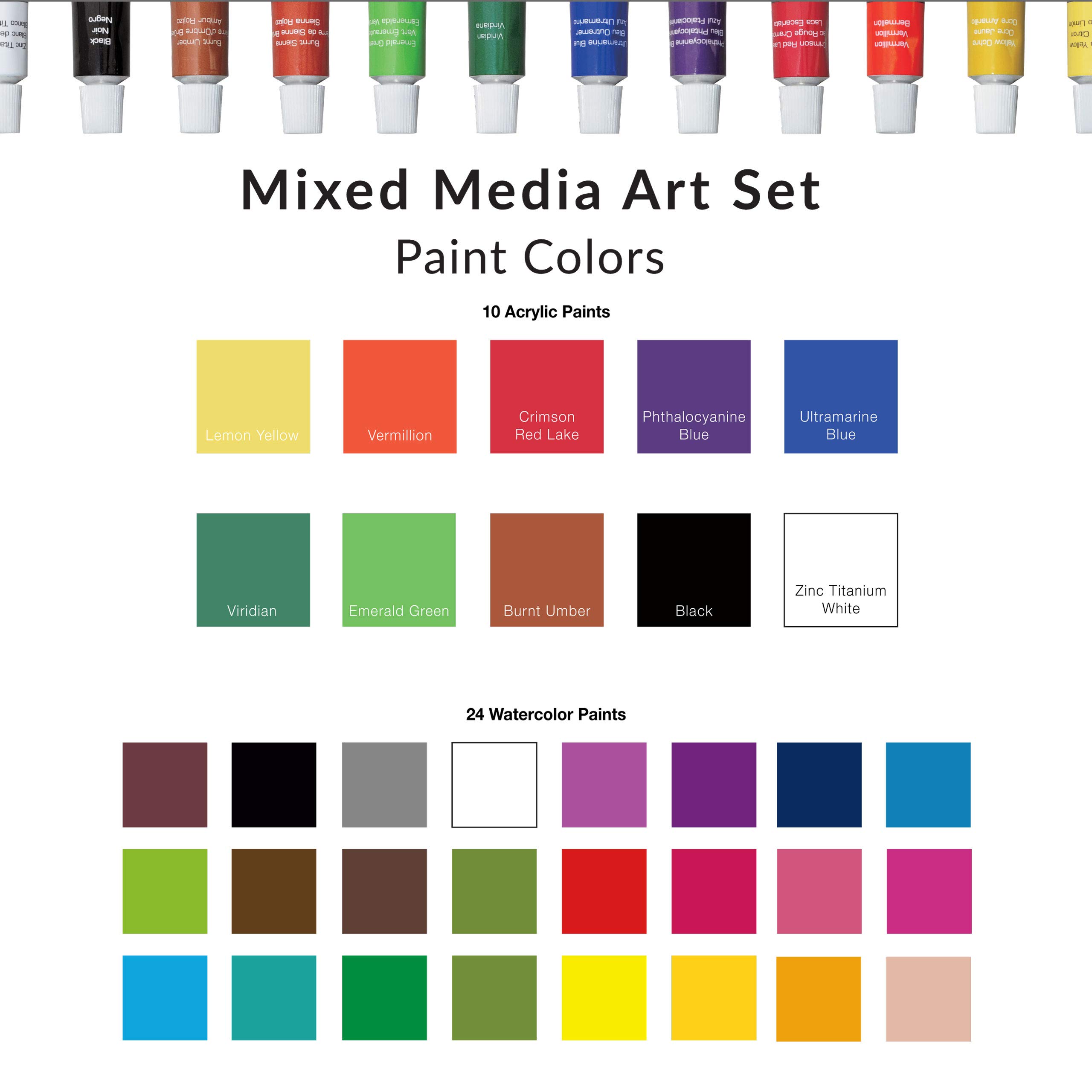 Royal & Langnickel Essentials - Caja de arte para principiantes (85 piezas)