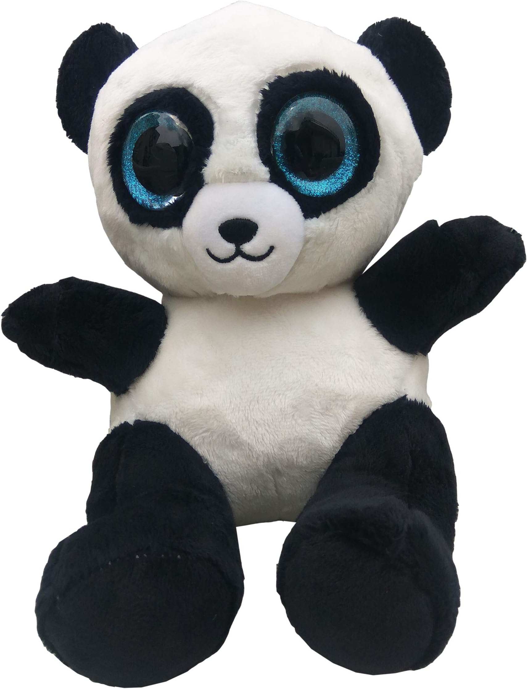 popo Cute Panda Export Quality Imported Certified Safe-24 cm (Black and White)