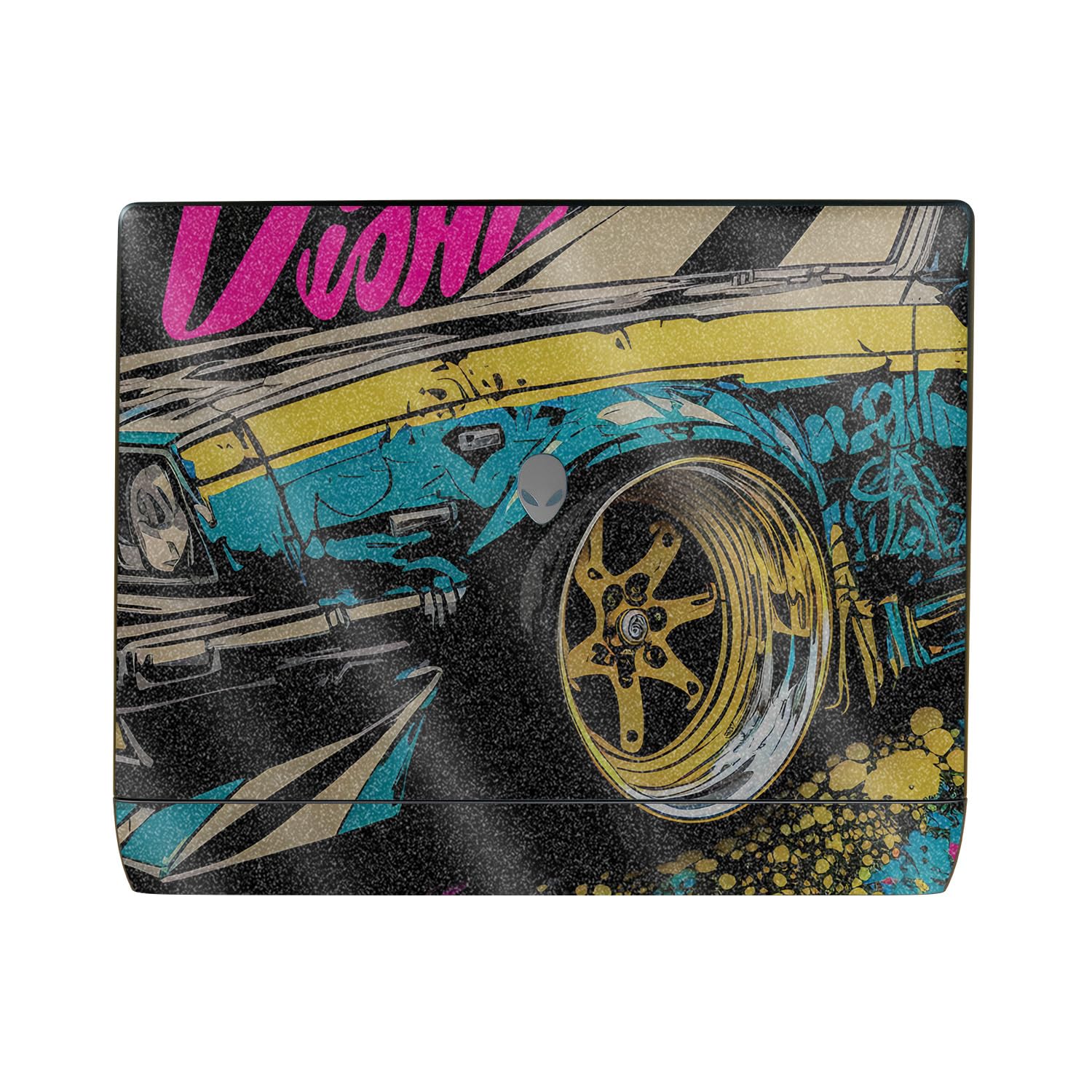Glossy Glitter Laptop Skin Compatible with Alienware 16 Area-51 (2025) - Camber - Premium 3M Vinyl Protective Wrap Decal Cover - Easy to Apply | Crafted in The USA by MightySkins