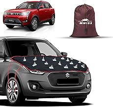 Waterproof Spike Car Cover Compatible with Mahindra XUV 300 | Bonnet Protection, Easy Installation with 4 Anti-Scratch Hooks & Elastic Strap | Complete Protection from Street Dogs & Monkeys