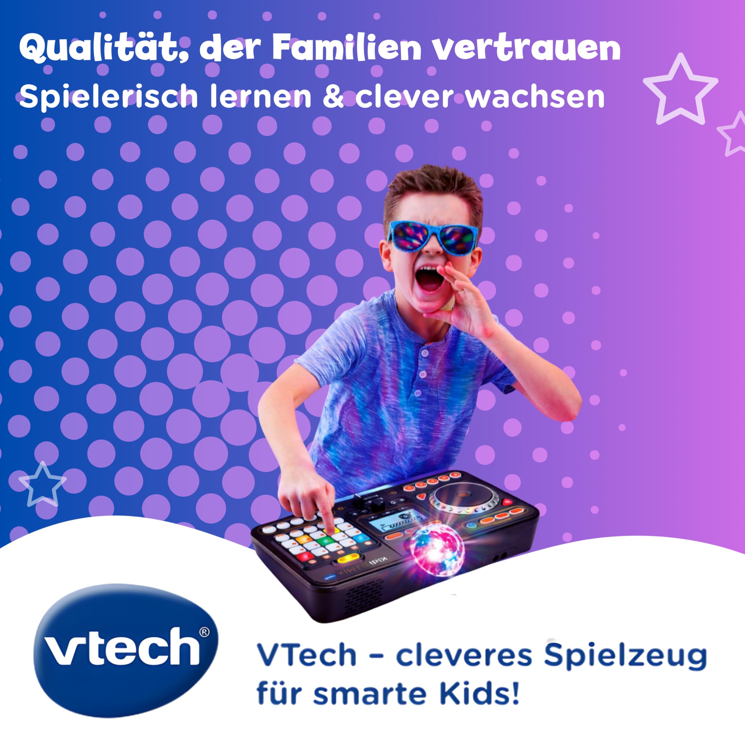 VTech Kidi DJ Mix - 10-in-1 DJ-Mischpult für Kinder ab 6 Jahren