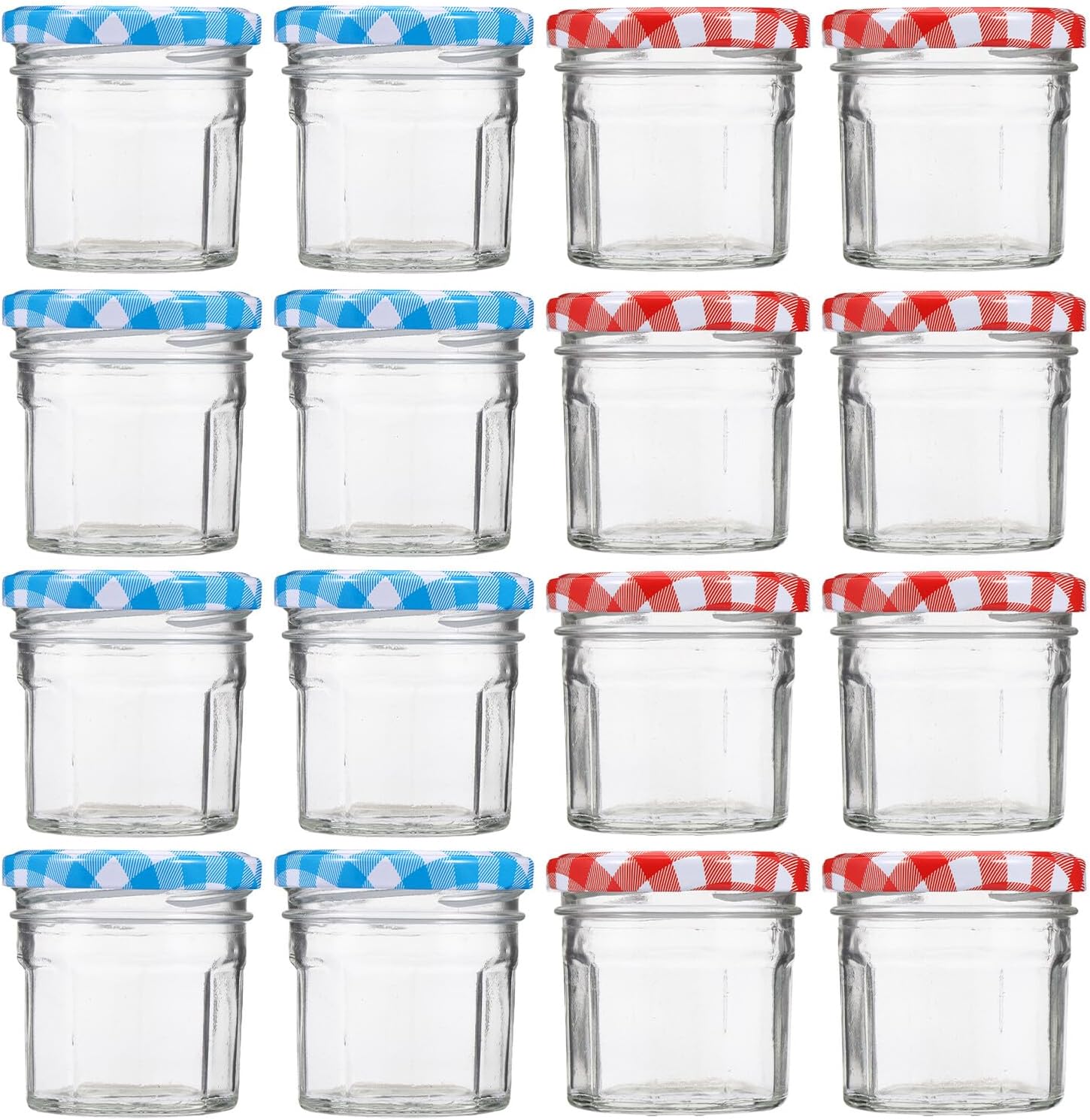 12pcs Glass Jam Storage Bottles with Sealed Lids Thickened Airtight Honey and Pickle Containers Food-grade Glass Jars for Kitchen Staples Freshness Preserving Canisters