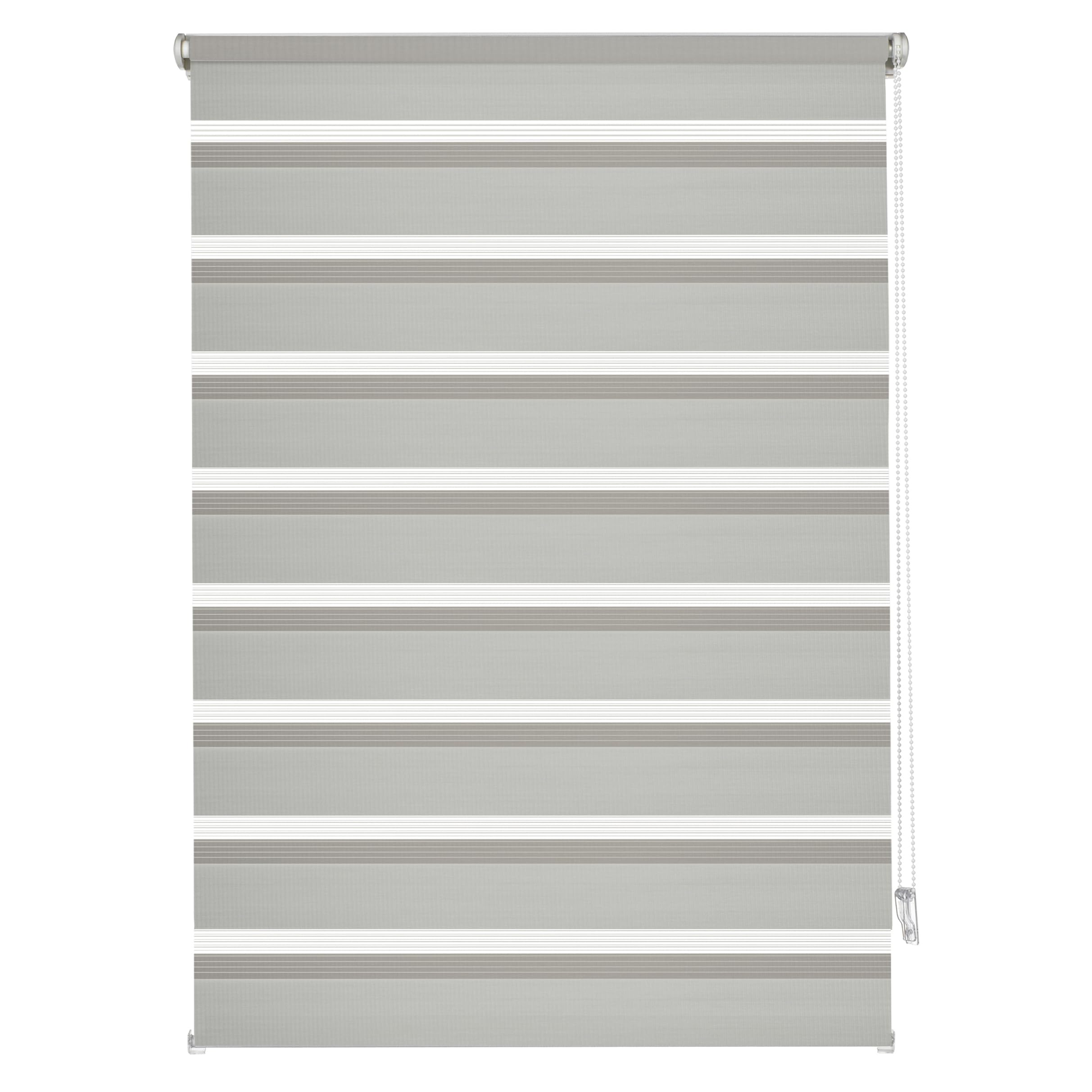EASYFIX Double Roller Blind with Mounting Rail Grey 75 x 150 cm
