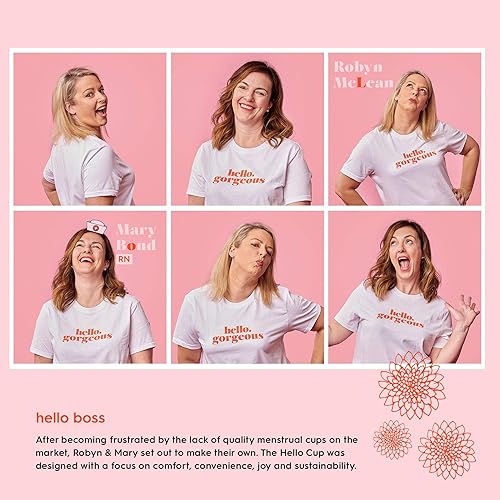 Miniatura 7 de The Hello Cup Copas menstruales de doble caja sin BPA reutilizable hipoalergénico reciclable grado médico TPE sin silicona sin goma sin látex XS Sm