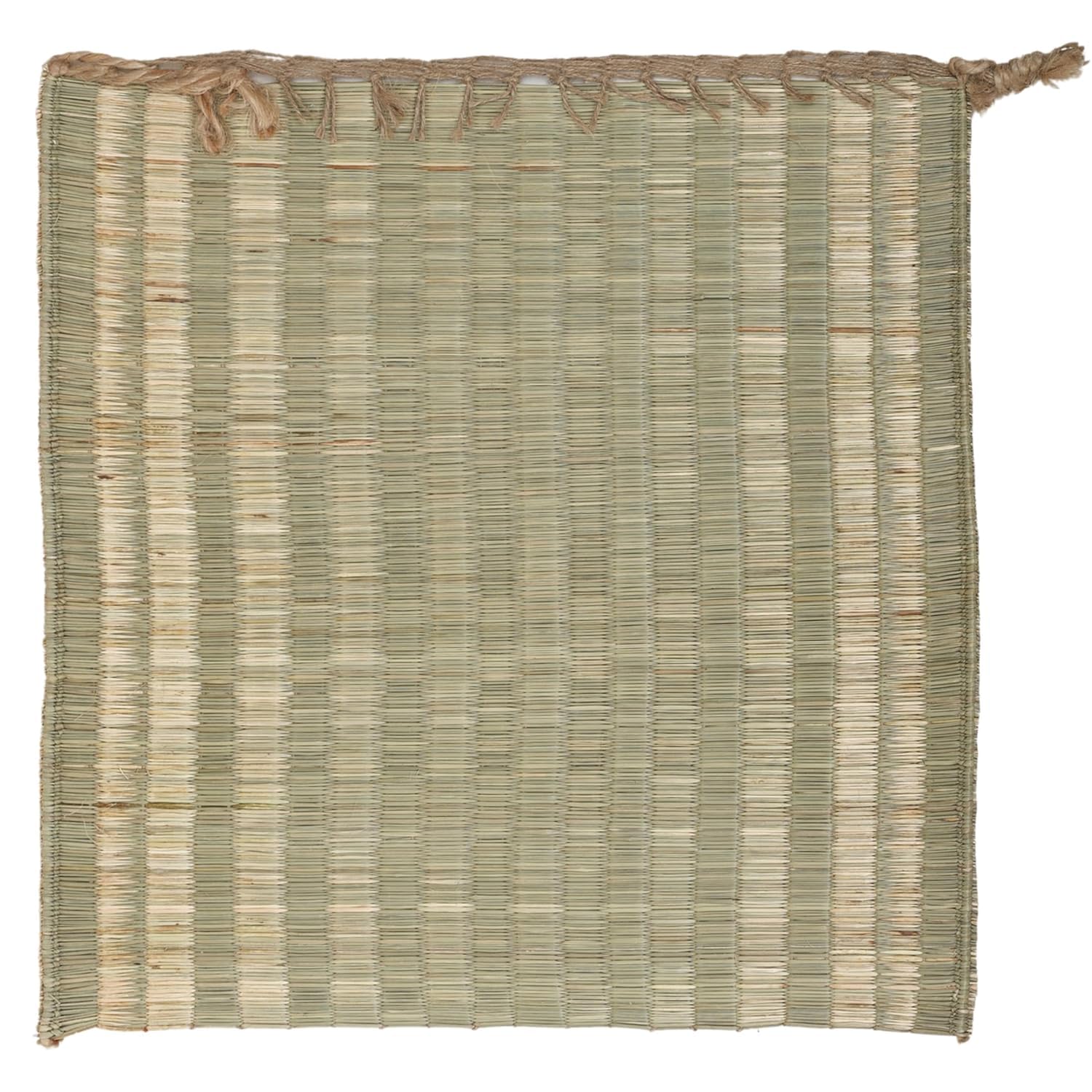 ORRIC Handmade Kusha Grass Meditation Mat, 20x20 Inch, Double-Layer, Natural Material, for Yoga, Puja, Floor Sitting (Pack...