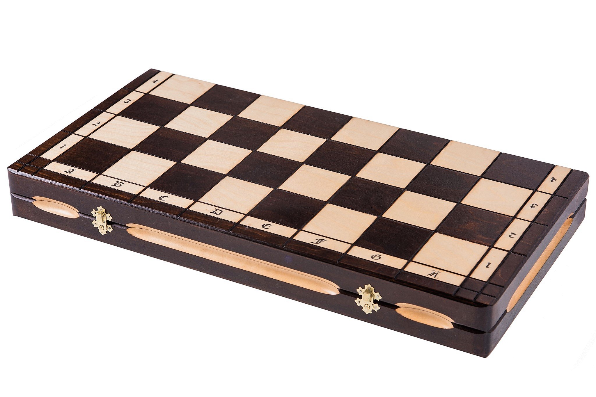 SQUARE - Scacchi in legno - ROYAL LUX - Classic - 65 x 65 cm - Scacchiera & I pezzi degli scacchi