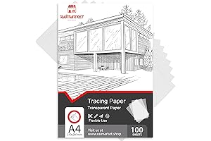 Premium Tracing Paper 9x12 100-Sheet Pack for Optimal Translucency