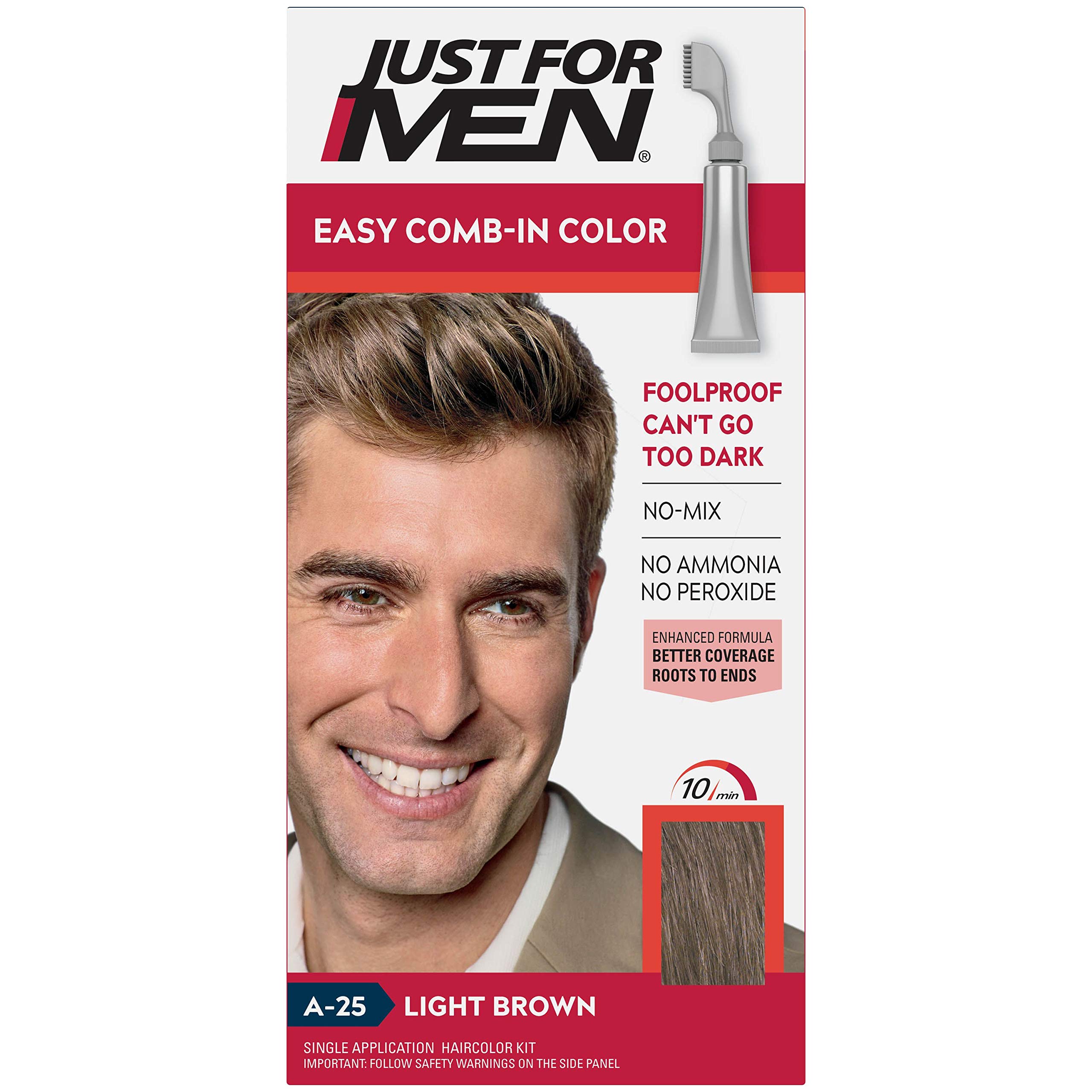 Just for Men Lgt Brwn Aut Z Just For Men Lgt Brwn Auto Stp Z Pack of 3 Multi