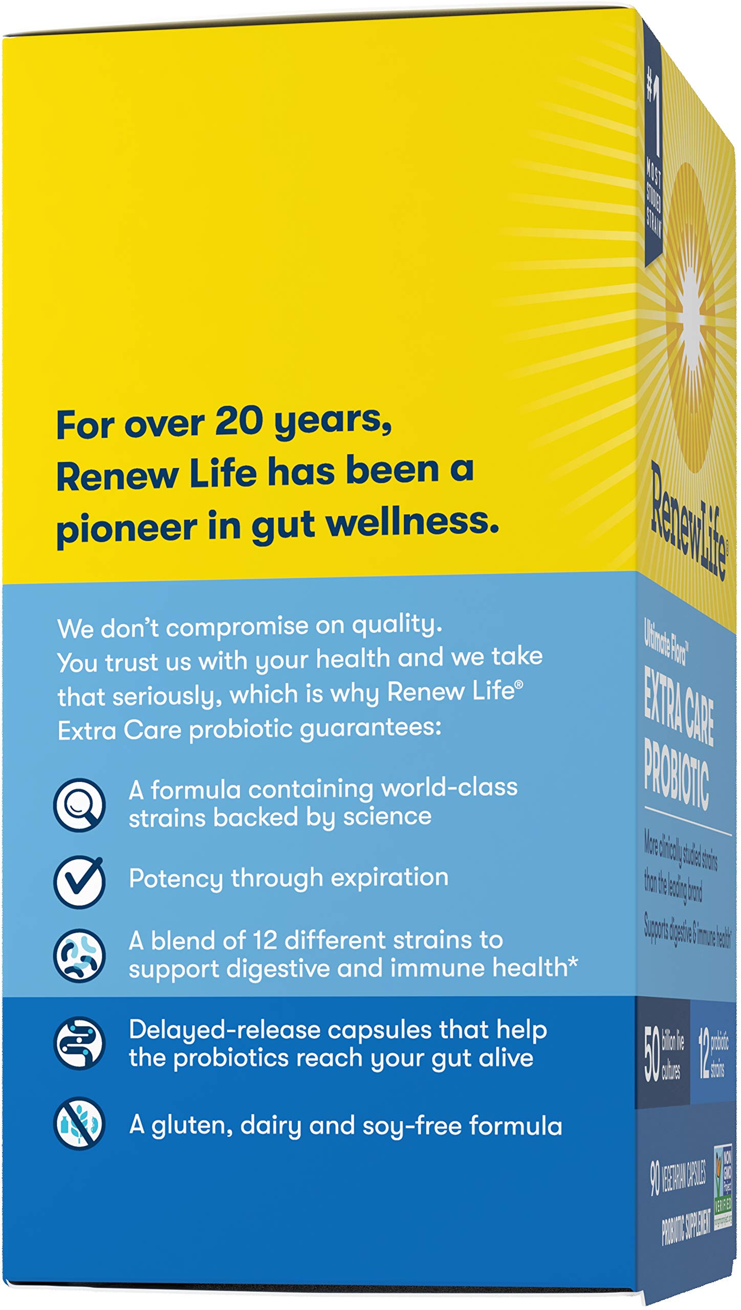 Renew Life Adult Probiotics 50 Billion CFU Guaranteed, Probiotic