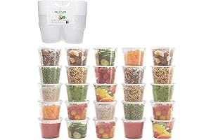 Extra Thick Food Storage Containers with Lids - Pint, 24-Pack