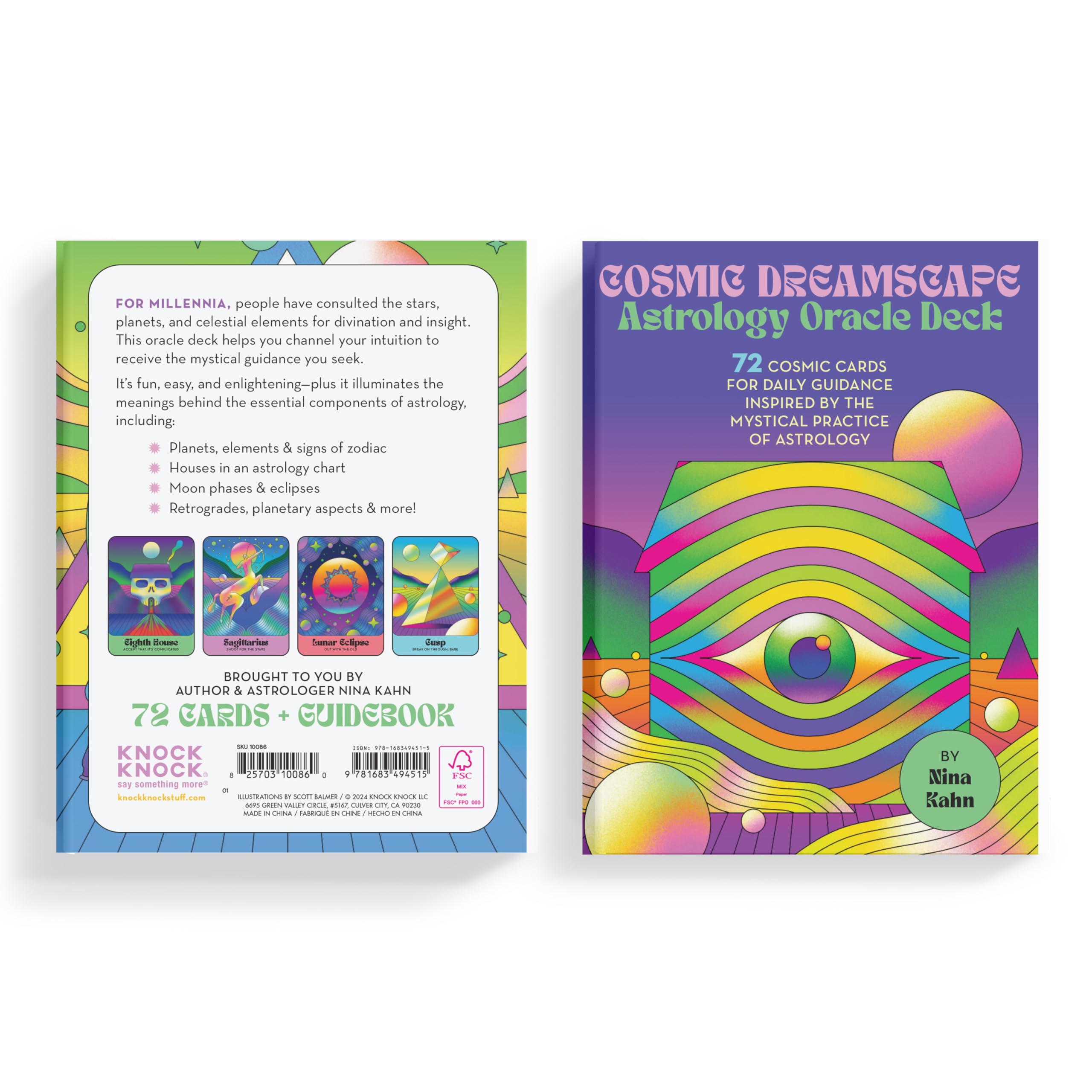 Knock Knock Cosmic Dreamscape Astrology Oracle Deck: 72 Cosmic Cards for Daily Guidance Inspired by the Mystical Practice of Astrology