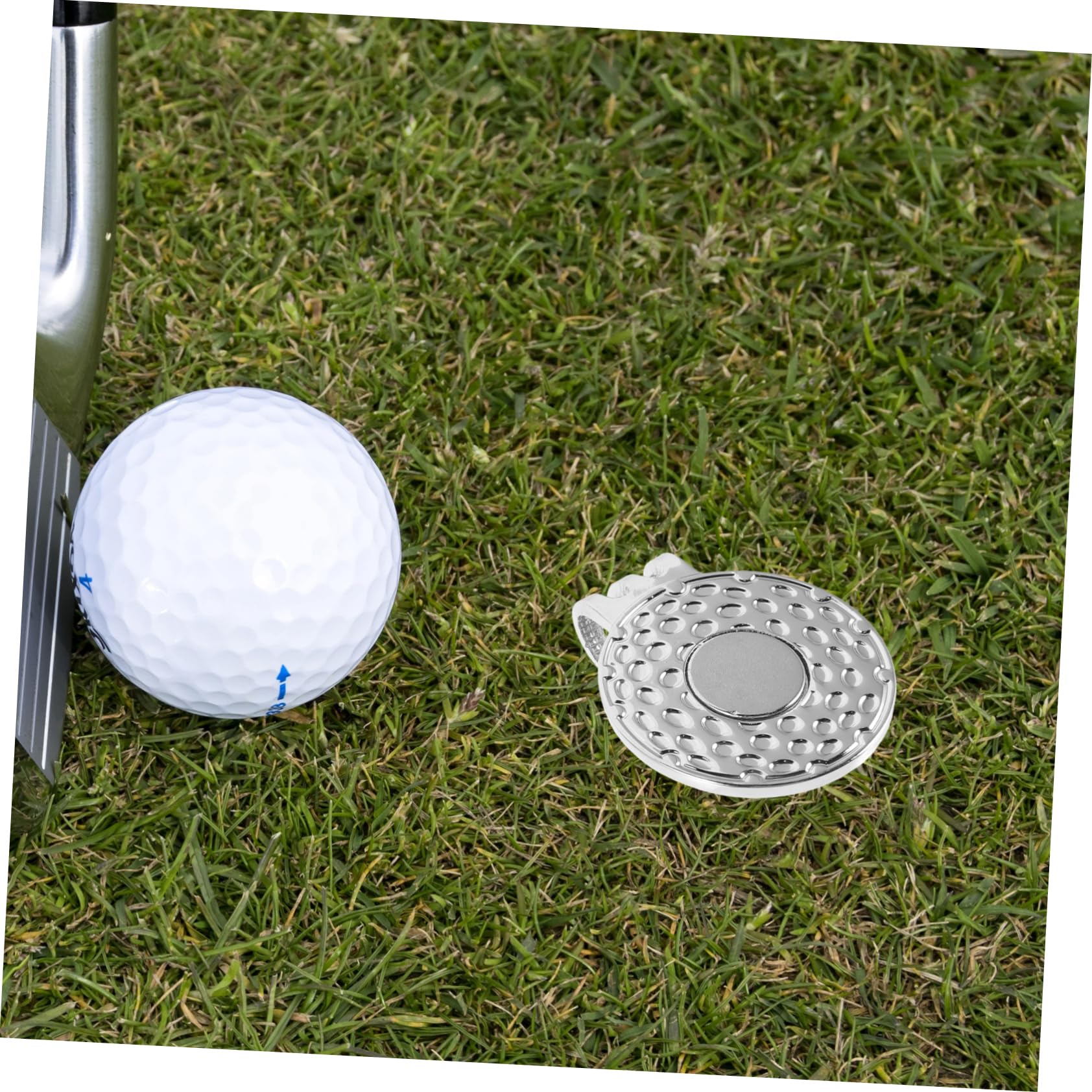 Toyvian Della Pallina da Golf Marcatori da Golf Fermagli per Cappelli da Golf Clip per Cappello da Golf Marcatori A Sfera Portatili Clip del Cappello Ferro da Stiro