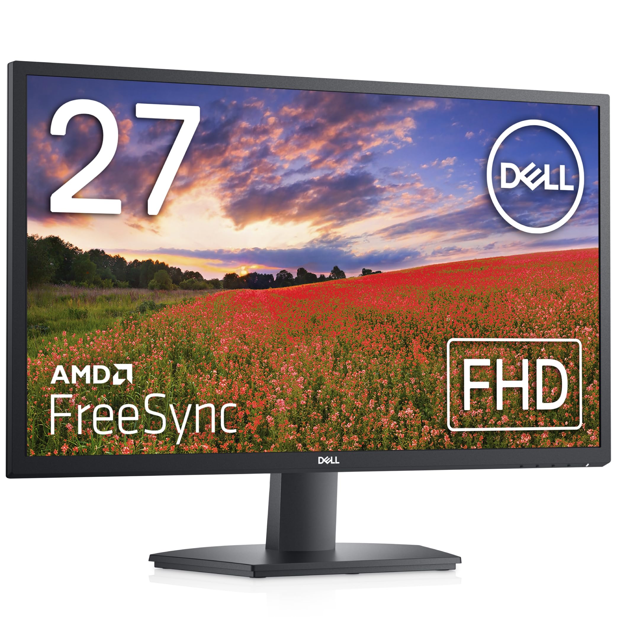 Dell Monitor 27" SE2722H (3 Years Replacement Warranty/CIE1931 72%, CIE1976 84% / AMD FreeSync™ / Full HD / Matte / HDMI, VGA)