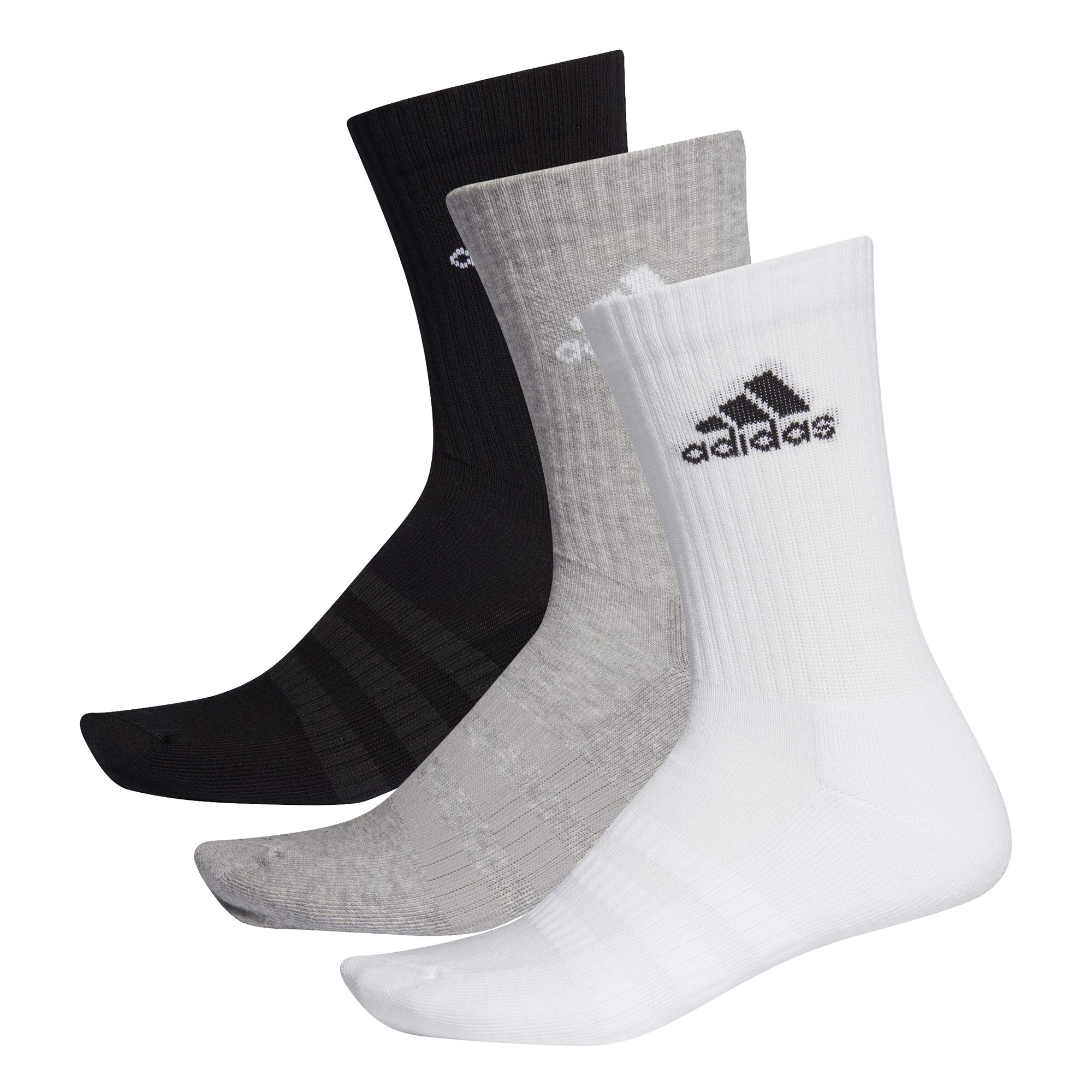 adidas Unisex 3S Performance Crew C Socks 3 Pairs
