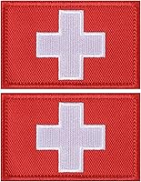 Vista 13 de LIVANS - Parche médico cruzado de moral, parche de primeros auxilios con cruz blanca médica, parches tácticos de gancho y bucle EMT, 2 paquetes