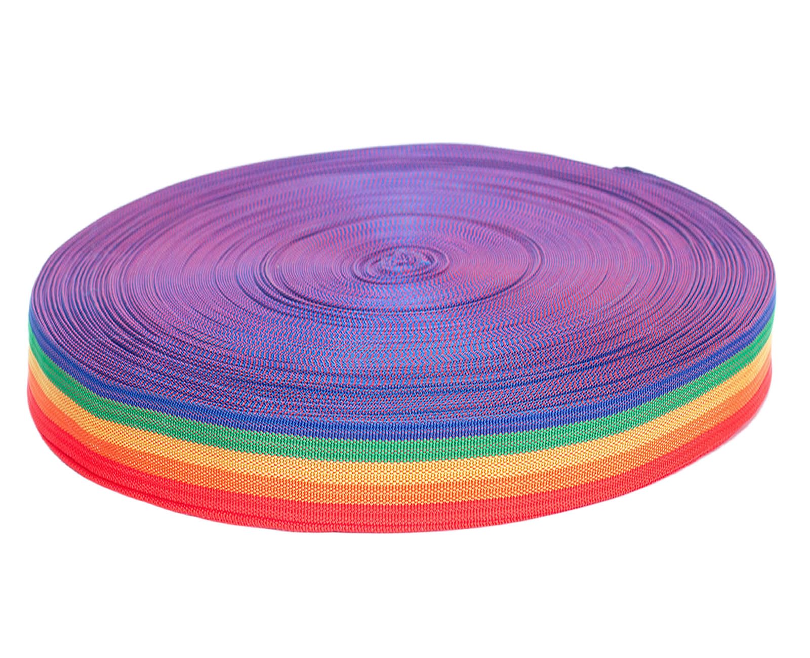 TUKA-i-AKUT 91 m x 50 mm taśma PP – grubość 1,1 mm – tęczowy pas z polipropylenu – 91 m (100YD) długość i szerokość 50 mm, 5 kolorów, TKB5073