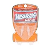 HEAROS High Fidelity Series Ear Plugs with Free Case, NRR 12, 1 Pair, Silicone, Hypoallergenic, Clear (311)