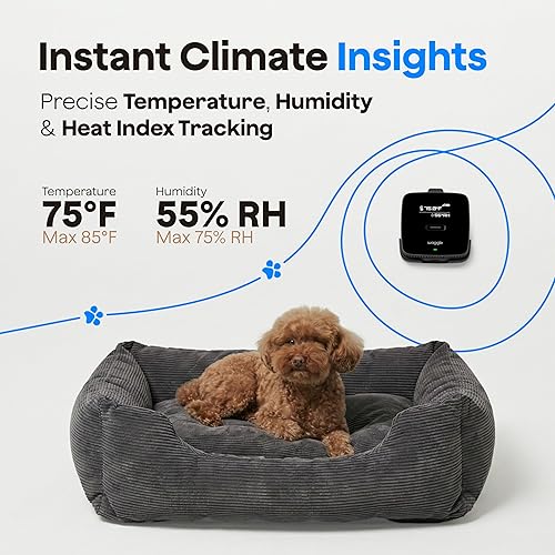 Miniatura 2 de Waggle Monitor de temperatura para mascotas 4G (Lite) - No necesita WiFi - Aplicación en tiempo real, SMS y alertas de correo electrónico