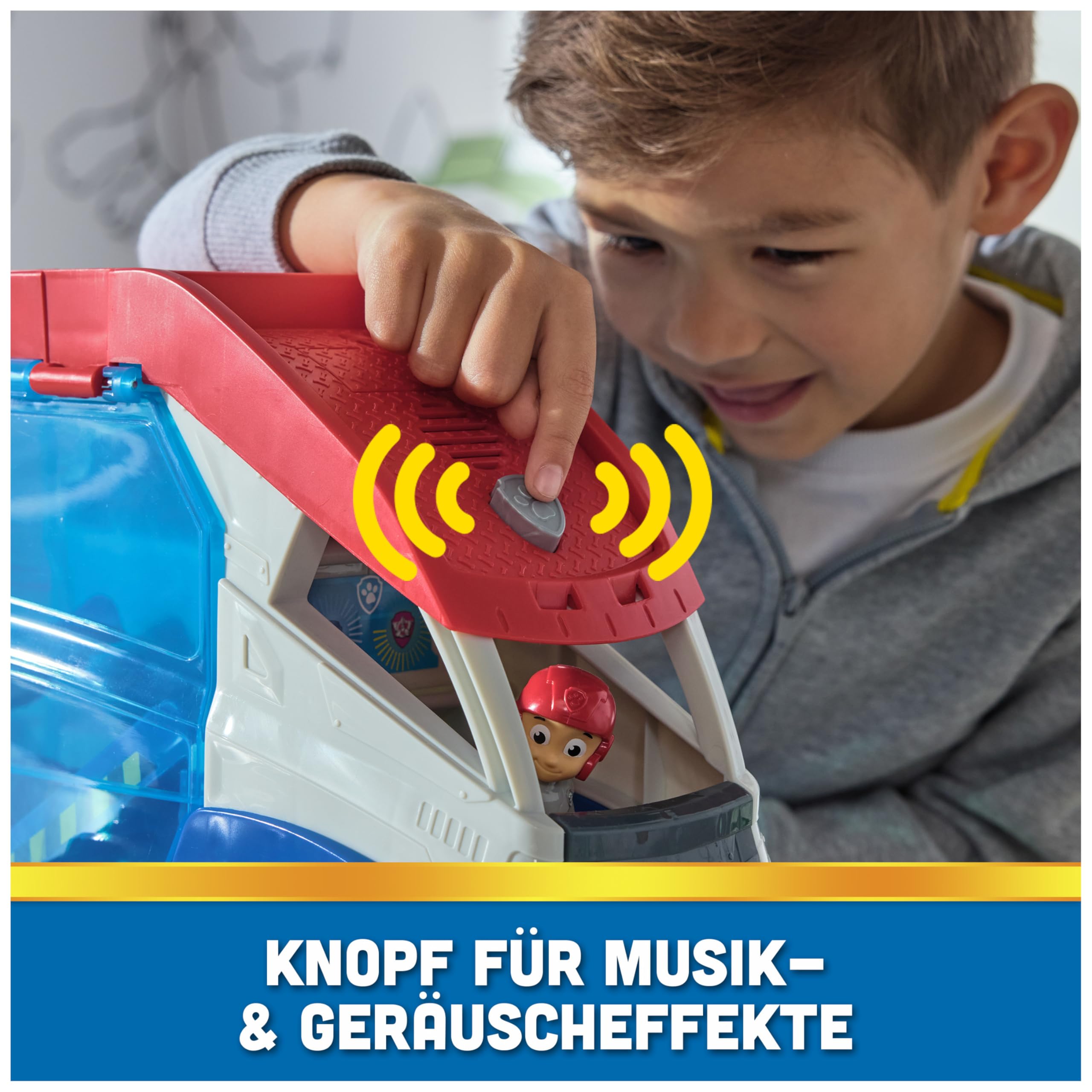 PAW PATROL Launch'n Rescue Patroller Teamfahrzeug 55,8 cm mit Ryder-Figur und Quad-Basisfahrzeug